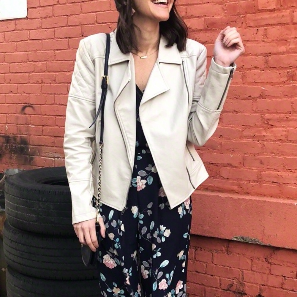 Cupcakes & Cashmere FAUX leather Jacket